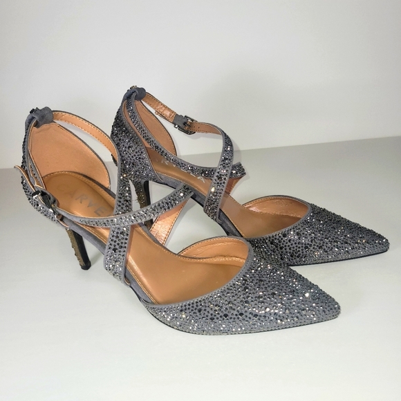Carvela Kross Jewel 2 Rhinestone Heel Pumps - Picture 3 of 4